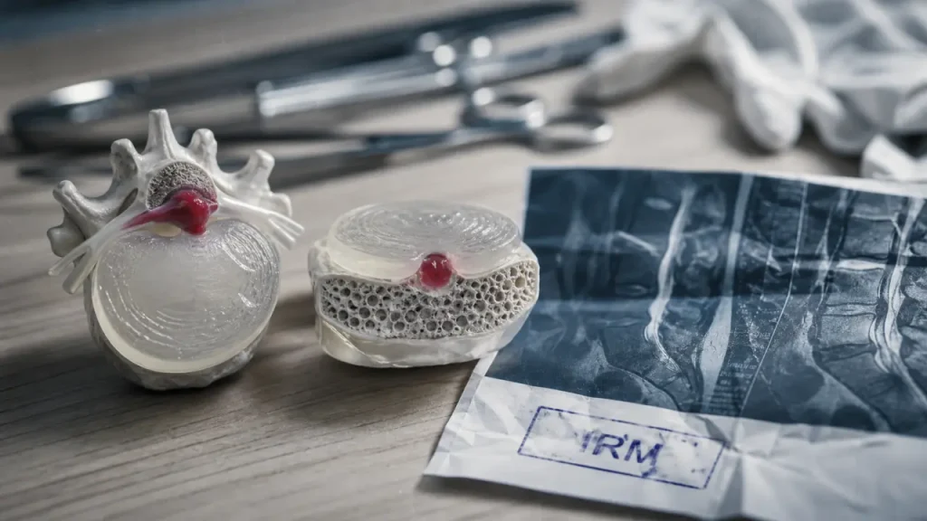 Différence entre hernie discale et hernie intra spongieuse (IRM)