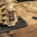 Arthrodèse cervicale c5 c6 c7 : modèle anatomique et matériel de fusion