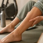 Peut-on faire du sport avec des courbature : massage des mollets après effort léger