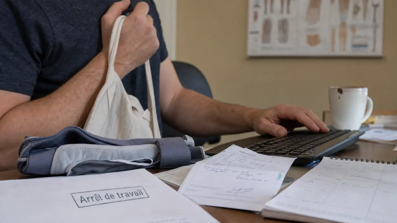 Tendinite épaule : arrêt de travail au bureau