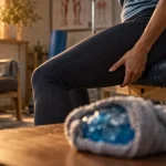 Comment soulager une douleur derrière la cuisse, pack de froid sur la cuisse