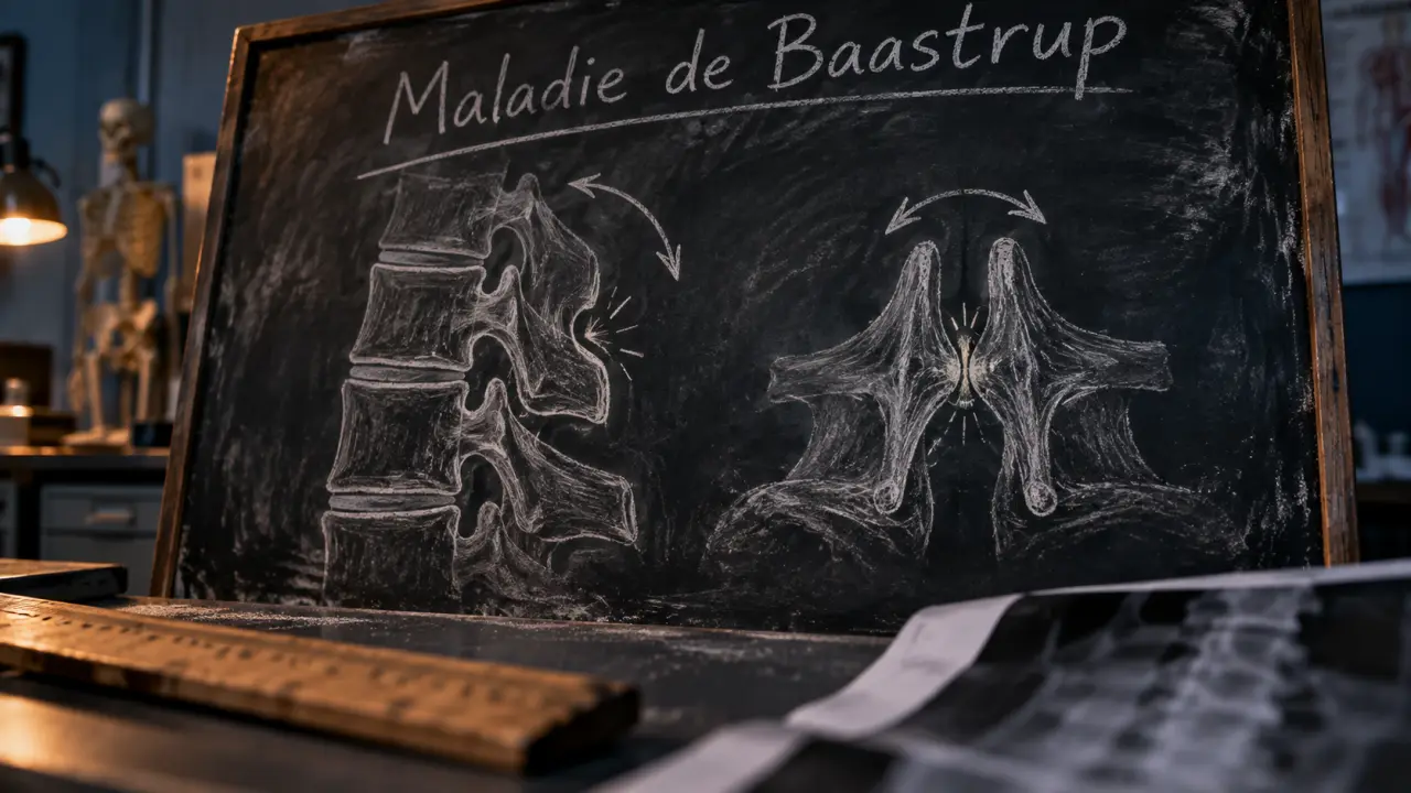 Maladie de Baastrup : apophyses lombaires se touchent, imagerie et lombalgie