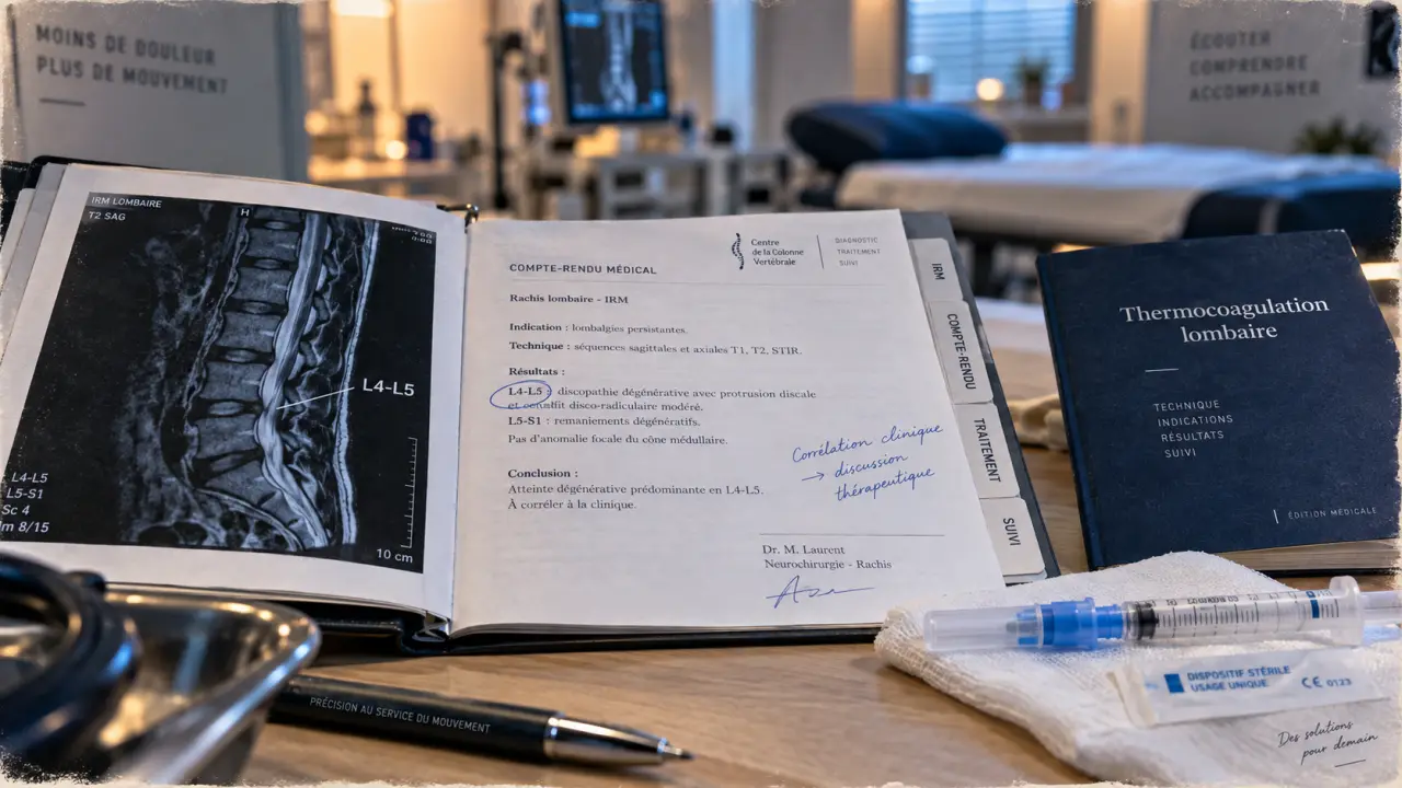 Thermocoagulation témoignage L4-L5 : dossier médical et compte-rendu
