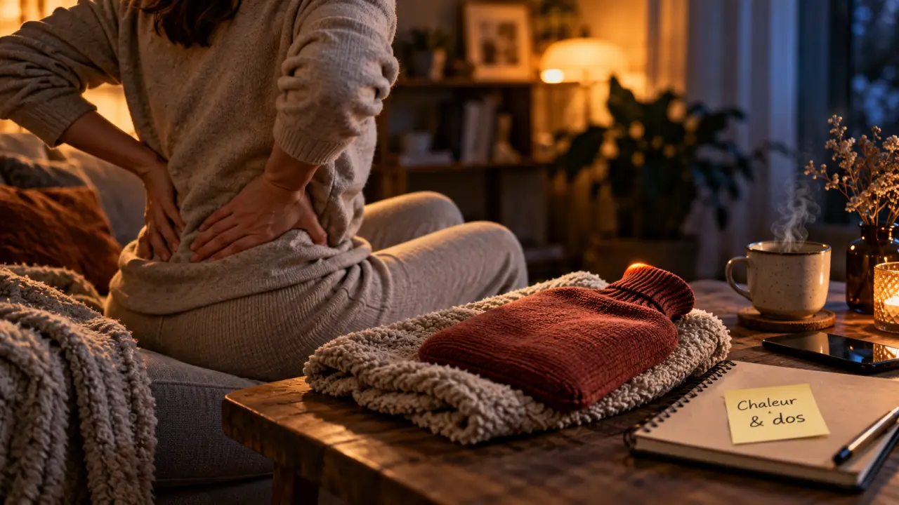 Contraction du dos : bouillotte et chaleur pour soulager la douleur lombaire