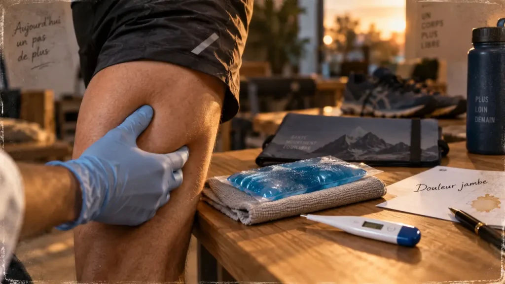 Douleur dans les cuisses et les jambes, gonflement d’une seule jambe